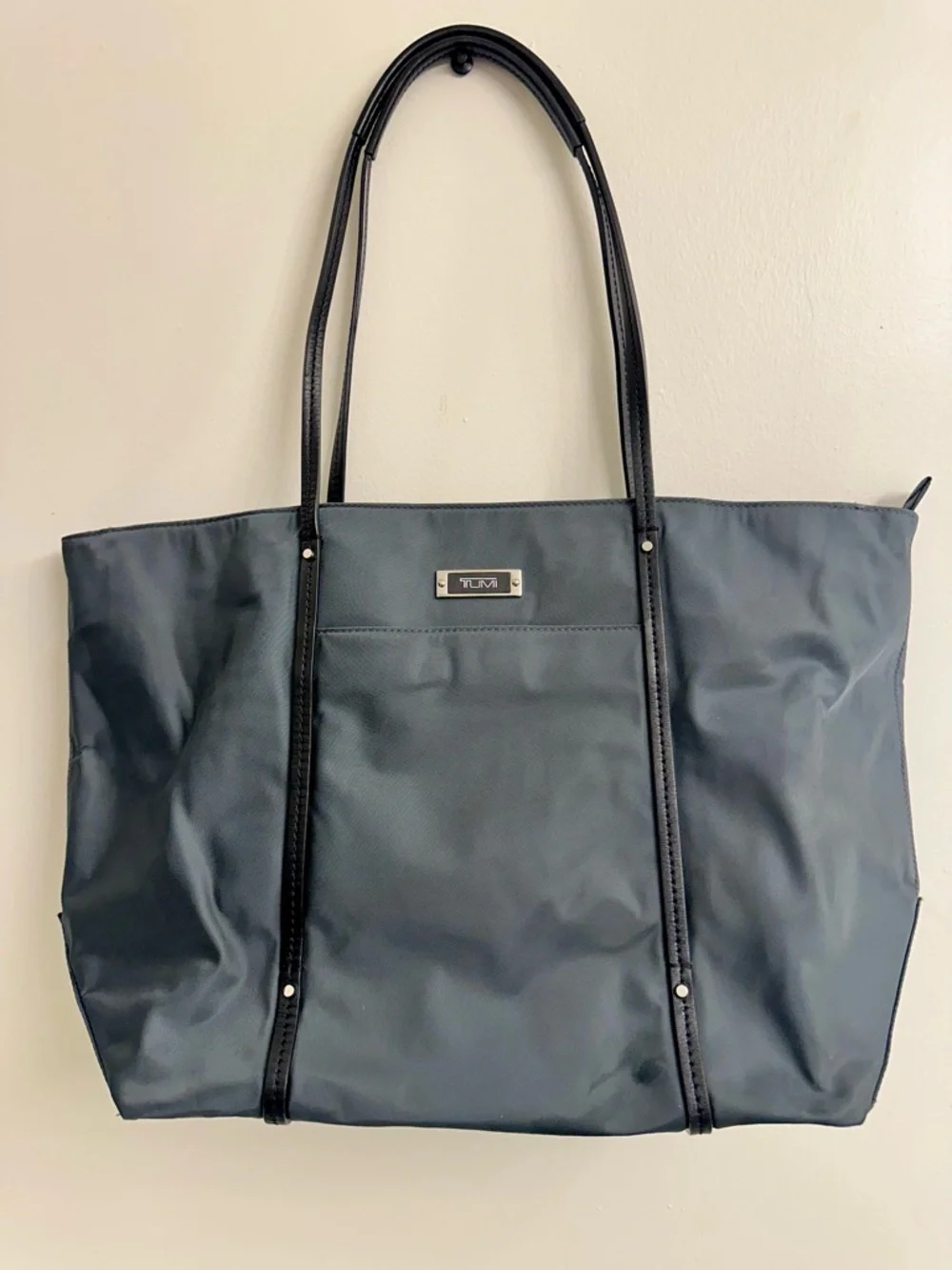 Tumi Voyager Zip Tope Gray and Black Nylon Tote - Picture 1 of 8